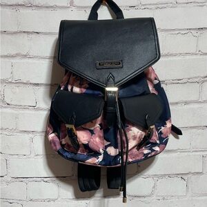 Victorias Secret Bond Street Blue Pink Floral Backpack Purse Online Exclusive